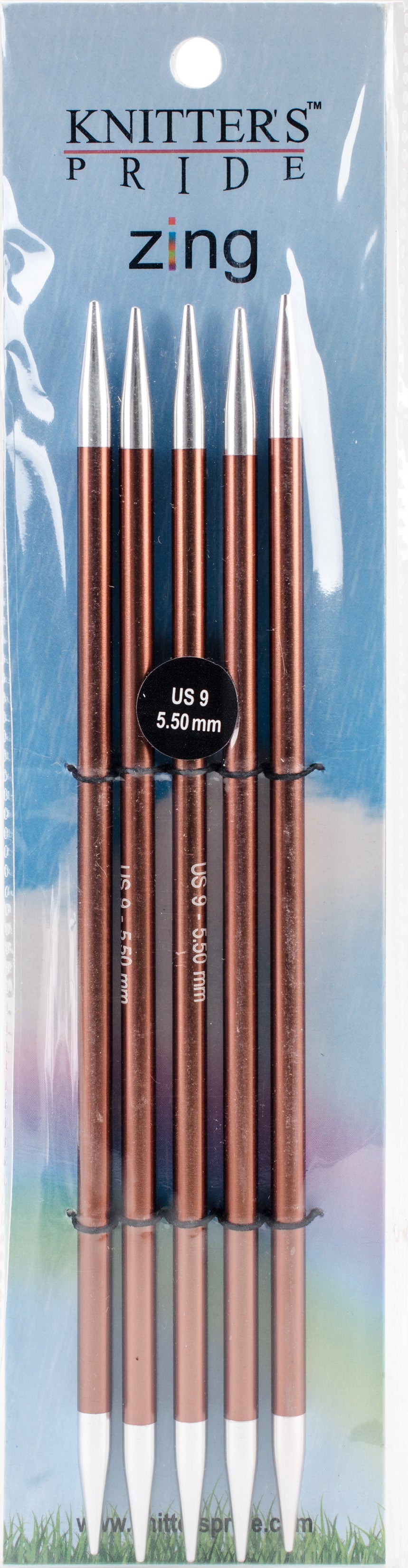 KP-Zing Double Pointed Needles 8"-Size 9/5.5mm