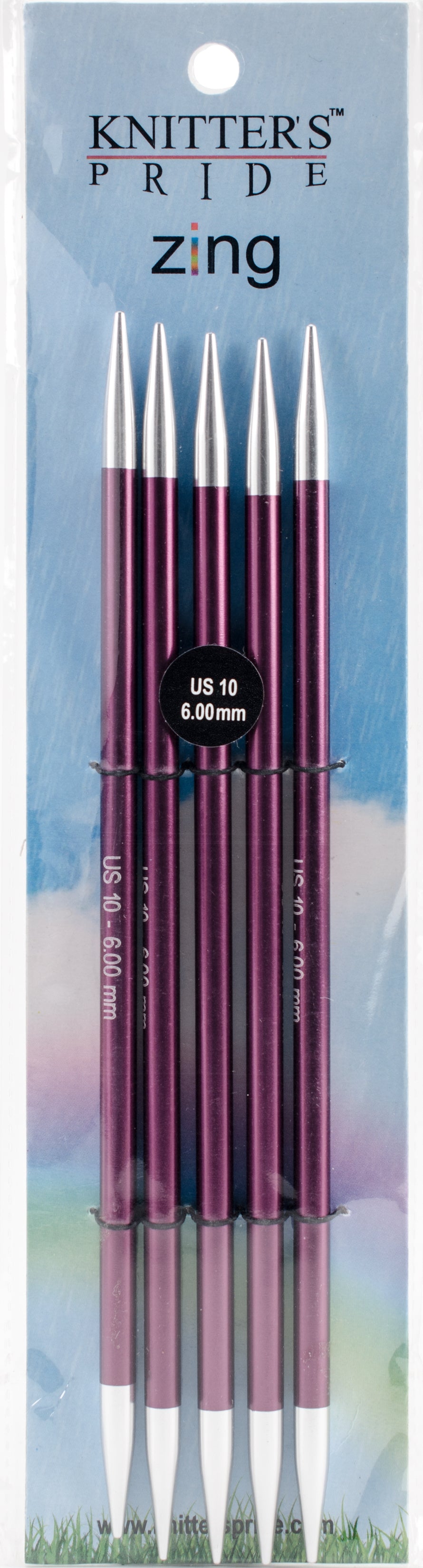 KP-Zing Double Pointed Needles 8"-Size 10/6mm