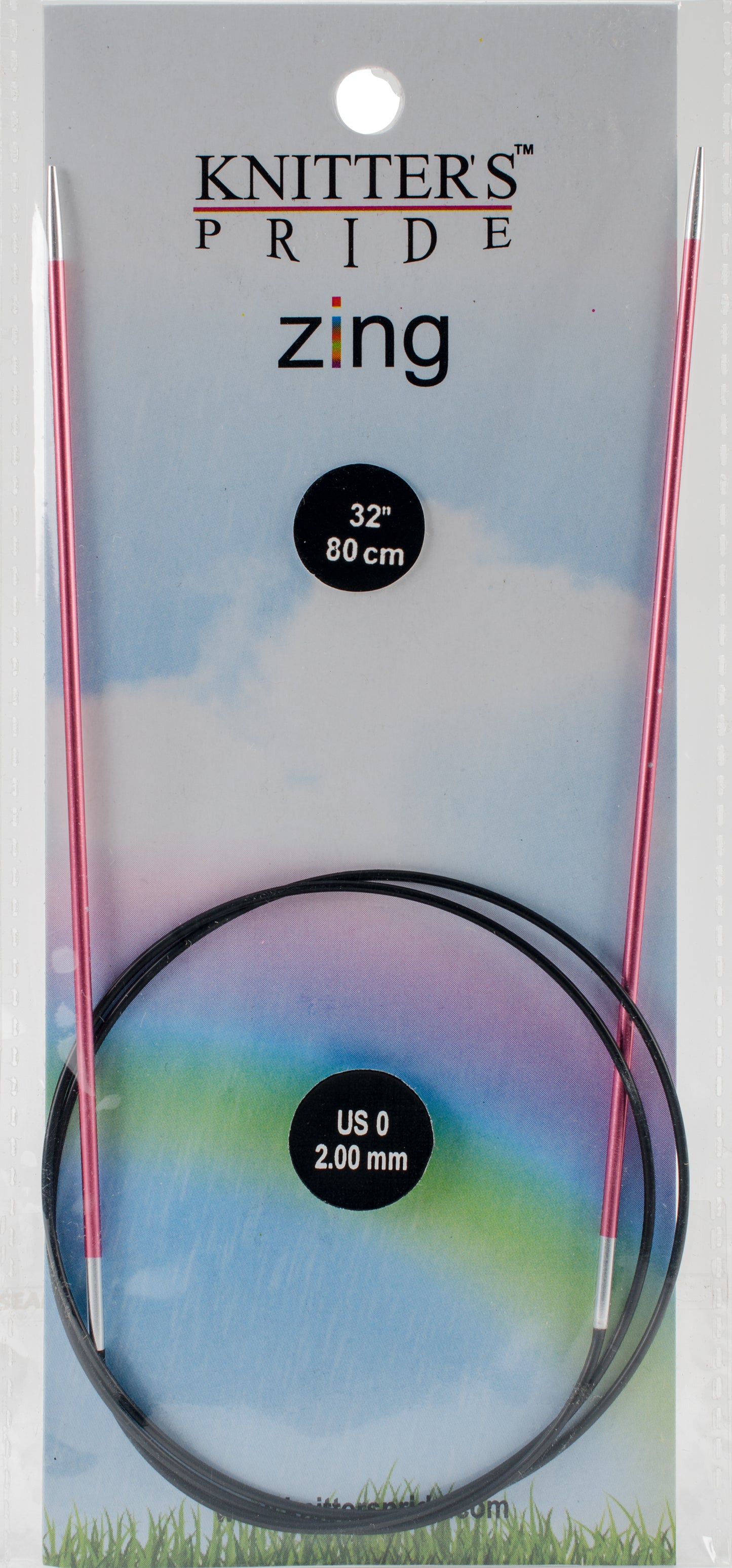 KP-Zing Fixed Circular Needle 32"-Sz 0/2mm