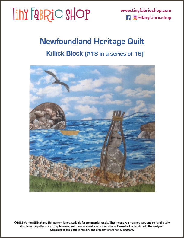 Newfoundland Heritage Quilt #18 of 19 Killick Block Pattern