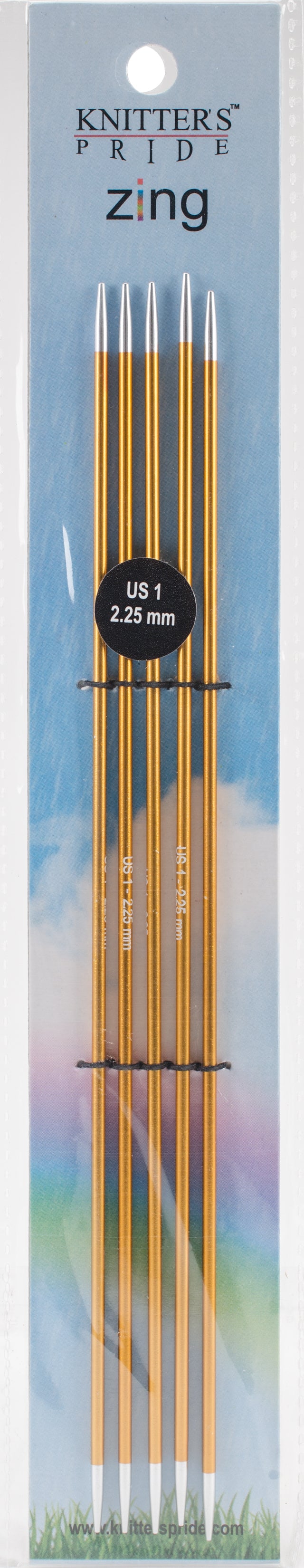 KP-Zing dbl point needle 8" / 2.25mm