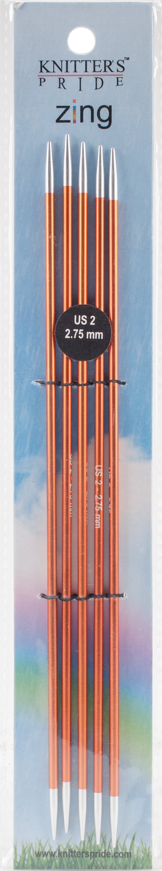 KP-Zing Dbl point needles 8" / 2.75mm