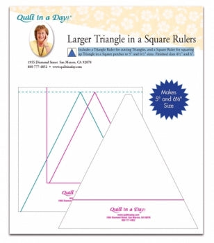 Larger Triangle in a Square Ruler by Quilt in a Day