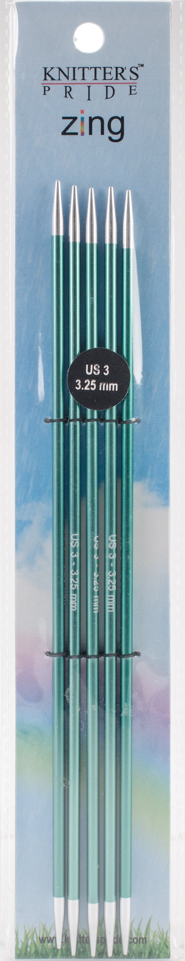 KP-Zing Dbl point needles 8" / 3.25mm