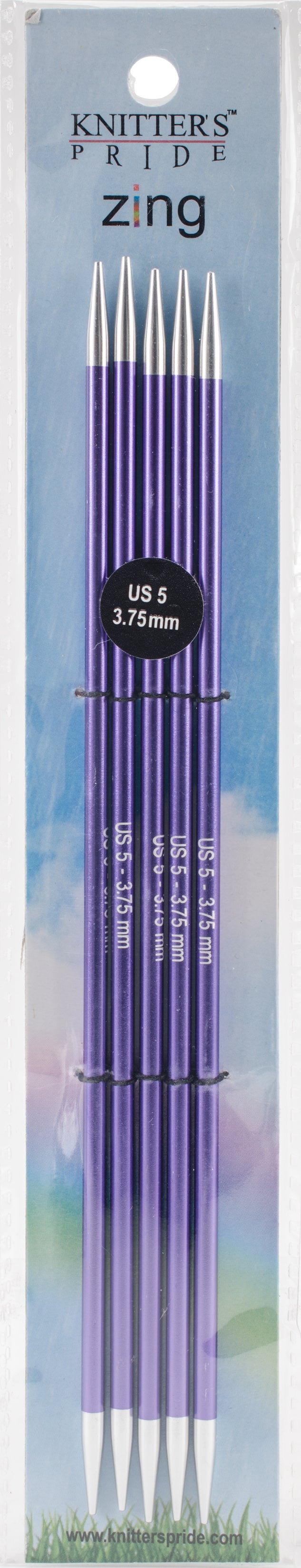 KP-Zing Dbl point needles 8" /3.75mm