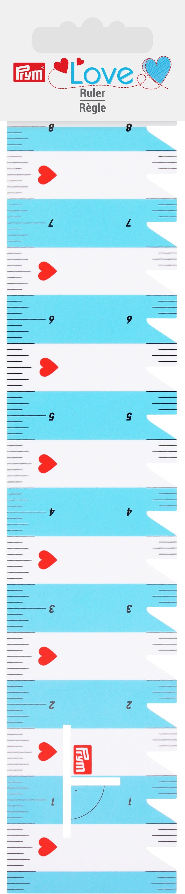 Prym Love Ruler 8"-Turquoise