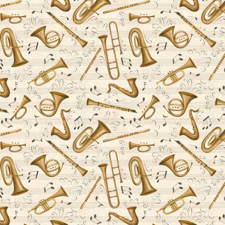 Ivory Brass Instrument Toss