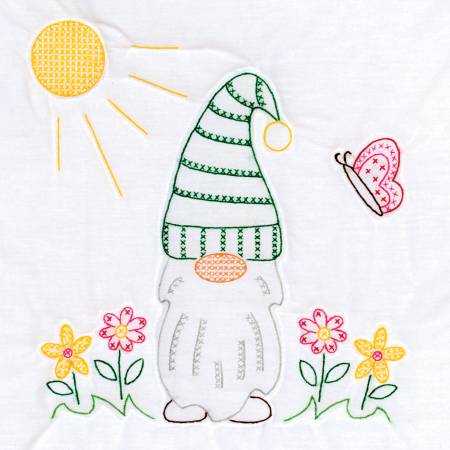 JDA 18in Quilt Blocks Gnome