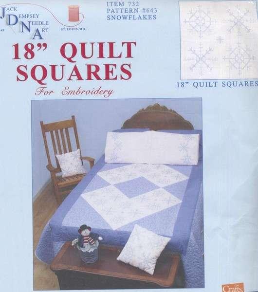 Snowflakes Quilt Block Set