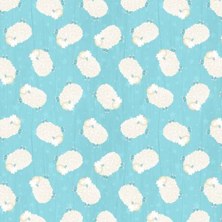 ALL OUR STARS Teal Tossed Sheep