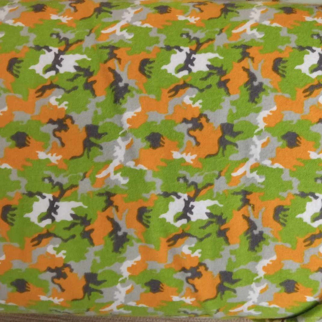 Brght Camo Flannelette 42/44"