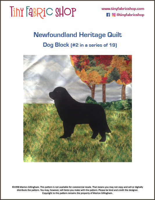 Newfoundland Heritage Quilt #2 of 19 Dog Block Pattern