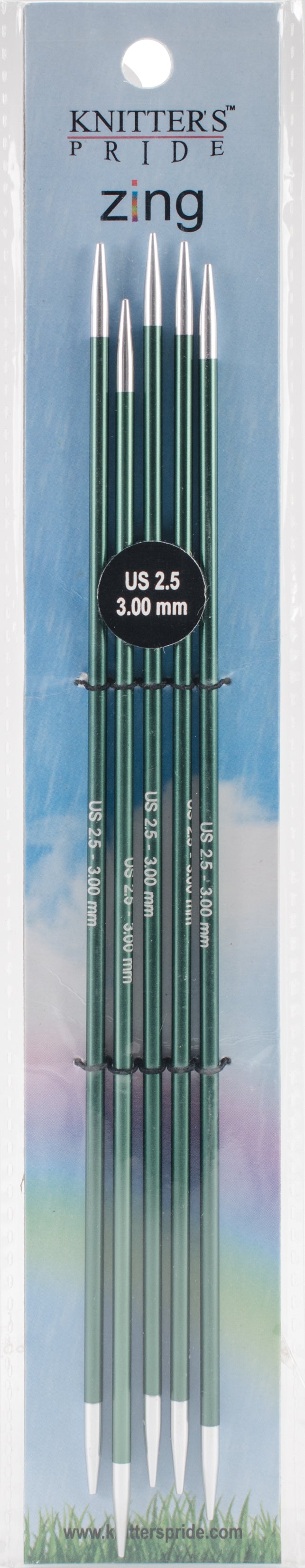 KP-Zing Dbl point needles 8" / 3mm