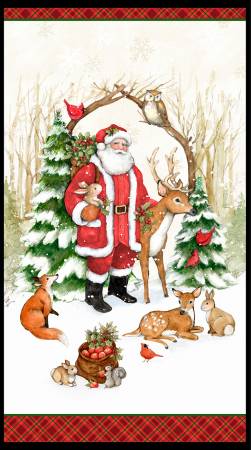 Bin #51 Multi Winter Forest Large Panel 24in x 43in WP061022