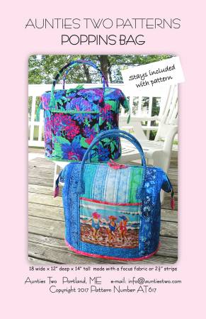 Poppins Bag Pattern by Aunties Two Patterns